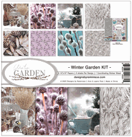 Winter Garden Collection Kit, 8 double-sided scrapbook papers & sticker sheet (Reminisce)