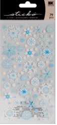 Winter Snowflakes, scrapbook stickers (Sticko)<br><font color=red>33% off</font>