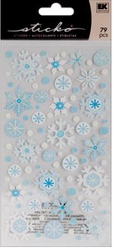 Winter Snowflakes, scrapbook stickers (Sticko)<br><font color=red>33% off</font>
