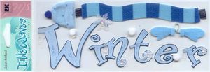 Winter, Title Wave stickers (Jolee's Boutique)