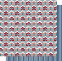 Winter Wonderful Collection, Cottages, Glitter, Double-sided scrapbook Cardstock (Best Creation)<br><font color=red>50% off</font>