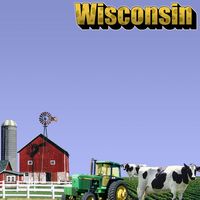 Wisconsin, Travel, States, scrapbook paper (Stamping Station)