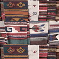 Woven Blankets, Native American scrapbook paper (Stamping Station)