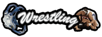 Wrestling, Sport Topper, scrapbook sticker (Stamping Station)