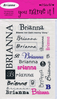 You Name It! Girl Name Scrapbook Stickers (It Takes Two)<br>(13_names)<br><font color=red>50% off</font>