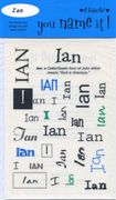 You Name It! Ian, Name Scrapbook Stickers (It Takes Two)<br><font color=red>50% off</font>