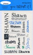 You Name It! Shawn, Name Scrapbook Stickers (It Takes Two)<br><font color=red>50% off</font>
