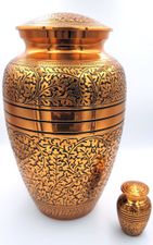 Copper Oak Cremation Urn