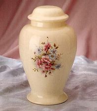 Country Bouquet Ceramic Cremation Urn