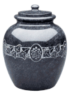 Engraved Chrysanthemum<BR>Cremation Urn