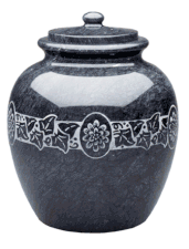 Engraved Chrysanthemum<BR>Cremation Urn