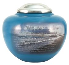 Footprints Aluminum Urn