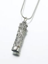 Glass Cylinders with Filigree Castings