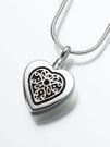 Heart w/Filigree Insert Pendants