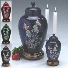 Irises Cremation Urn