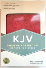 KJV Large Print Personal Reference Bible - Pink