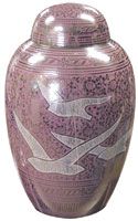 Pink Going Home Birds Full Size Urn