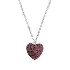 Pink Lava Heart For Aromatherapy - Use With Essential Oils 
