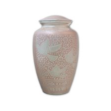 Pink Peaceful Rest Flat Top - Adult Cremation Urn For Ashes