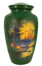 Quiet Encounter Deer Cremation Urn 