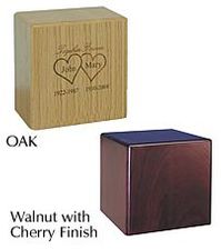 Wood Companion Cremation Urn