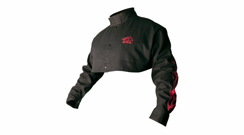 Maniche Blu BSX BX9-19S-RB Maniche Resistenti Al Fuoco Black Stallion BSX BX9-19S-RB - 9 Oz, Colore Blu, Cotone, Per Saldatura Colla Per Pistola A Caldo - Foto 4