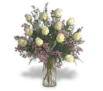 A Wonderful Mother- white Roses Bouquet
