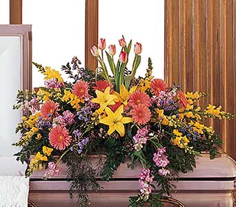 blooming glory casket spray 