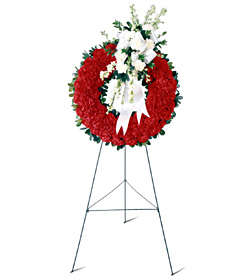 Patriotic Tribute Funeral Wreath