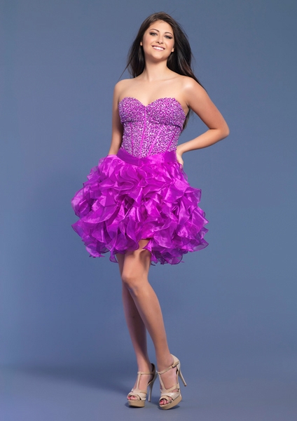 Dave and Johnny Prom Dress 7685