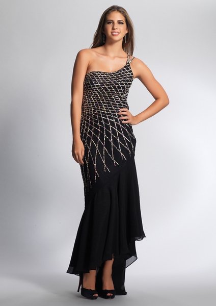 Dave and Johnny Prom Dress 8576