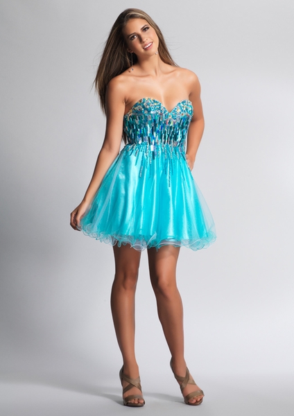 Dave and Johnny Prom Dress 8726