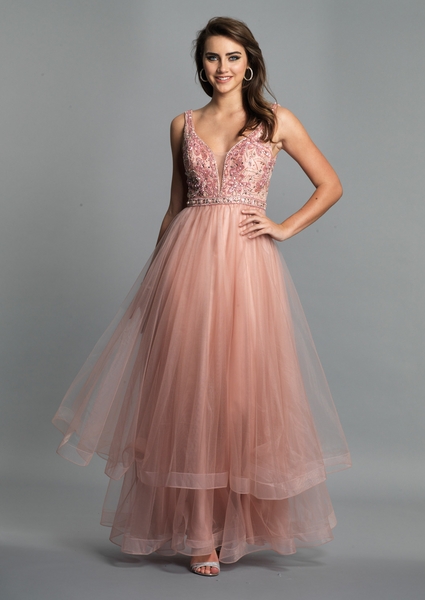 Dave and Johnny Prom Dress A7255