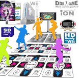 Group Fitness for a class bundle #119 (includes 1 Wii System, 1 Wii Carrying Case, 1 Nunchuk Controller, 1 Remote Controller, 1 Wii Sports game, 1 DDR Hottest Party 3 game, 1 2GB SD Memory Card, 1 HD Component Cable, 2 iON Metal Dance Pads, 6 Training Pads and 8 Digital Pedometers)