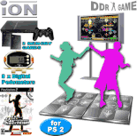Group Fitness for a class bundle #25 (includes 1 PS2 System, 1 PS2 Carrying Case, 2 Memory cards, 1 DDR SuperNOVA game, 2 iON Metal Dance Pads, 6 Training Pads and 8 Digital Pedometers)