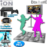 Group Fitness for a class bundle #31 (includes 1 PS2 System, 1 PS2 Carrying Case, 2 Memory Cards, 1 DDR SuperNOVA 2 game, 2 iON Metal Dance Pads, 6 Training Pads and 8 Digital Pedometers)
