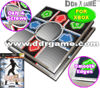 2 x Dance Dance Revolution DDR Metal Dance Pad V 3.0 for Xbox + Dance Dance Revolution DDR Ultramix 4 Dance Game for Xbox