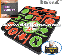 2 x Dance Dance Revolution DDR Super High Density Foam Inserts Dance Pad with Carrying Bag Version 3.0 for Xbox