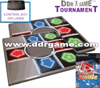 2 x Dance Dance Revolution DDR Tournament Metal Dance Pad for PS2 + In the Groove Dance Game for PS2