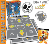 2 x Dance Dance Revolution Multi-Platform Super Sensors Energy Premium Edition Non-Slip Dance Pad for PS2 + Dance Dance Revolution DDR X Dance Game for PS2