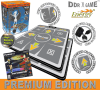 2 x Dance Dance Revolution Multi-Platform Super Sensors Energy Premium Edition Super Deluxe Dance Pad for PC + Stepmania Complete Game for PC