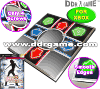 Dance Dance Revolution DDR Metal Dance Pad V 3.0 for Xbox + Dance Dance Revolution DDR Ultramix 4 Dance Game for Xbox