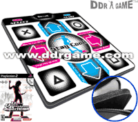 Dance Dance Revolution DDR Super Deluxe Dance Pad with 1 Inch Foam Inserts Version 4.0 for PS2 + Dance Dance Revolution DDR SuperNOVA Dance Game for PS2