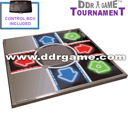 Dance Dance Revolution DDR Tournament Metal Dance Pad for PS/PS2