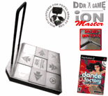 Dance Dance Revolution iON Master Arcade Metal Dance Pad with Raised Buttons and Strong Handle Bar for PS2 + Dance Factory Dance Game for PS2