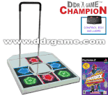 Dance Dance Revolution DDR Champion Arcade Metal Dance Pad with Handle Bar for PS2 + Dance Dance Revolution DDR Max for PS2