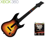 Guitar Hero 5 Guitar Game for Xbox 360 + Guitar Hero World Tour Original Wireless Guitar Controller for Xbox 360