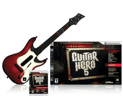 Guitar Hero 5 Guitar Kit for PS3 (Game + Guitar)
