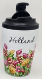 Coffee-to-Go Mug with Holland Tulips Design
