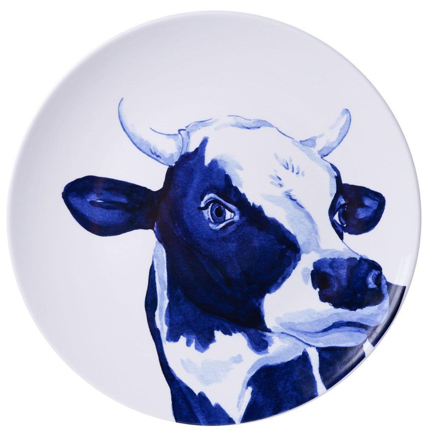 Delft Cow 12&quot; Plate